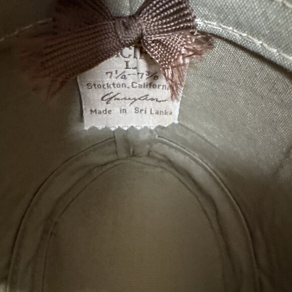 Mens Large Dorfman Pacific Hat, Cap, Headwear Fedora Size 7 1/4-3/8 green White - Picture 8 of 13